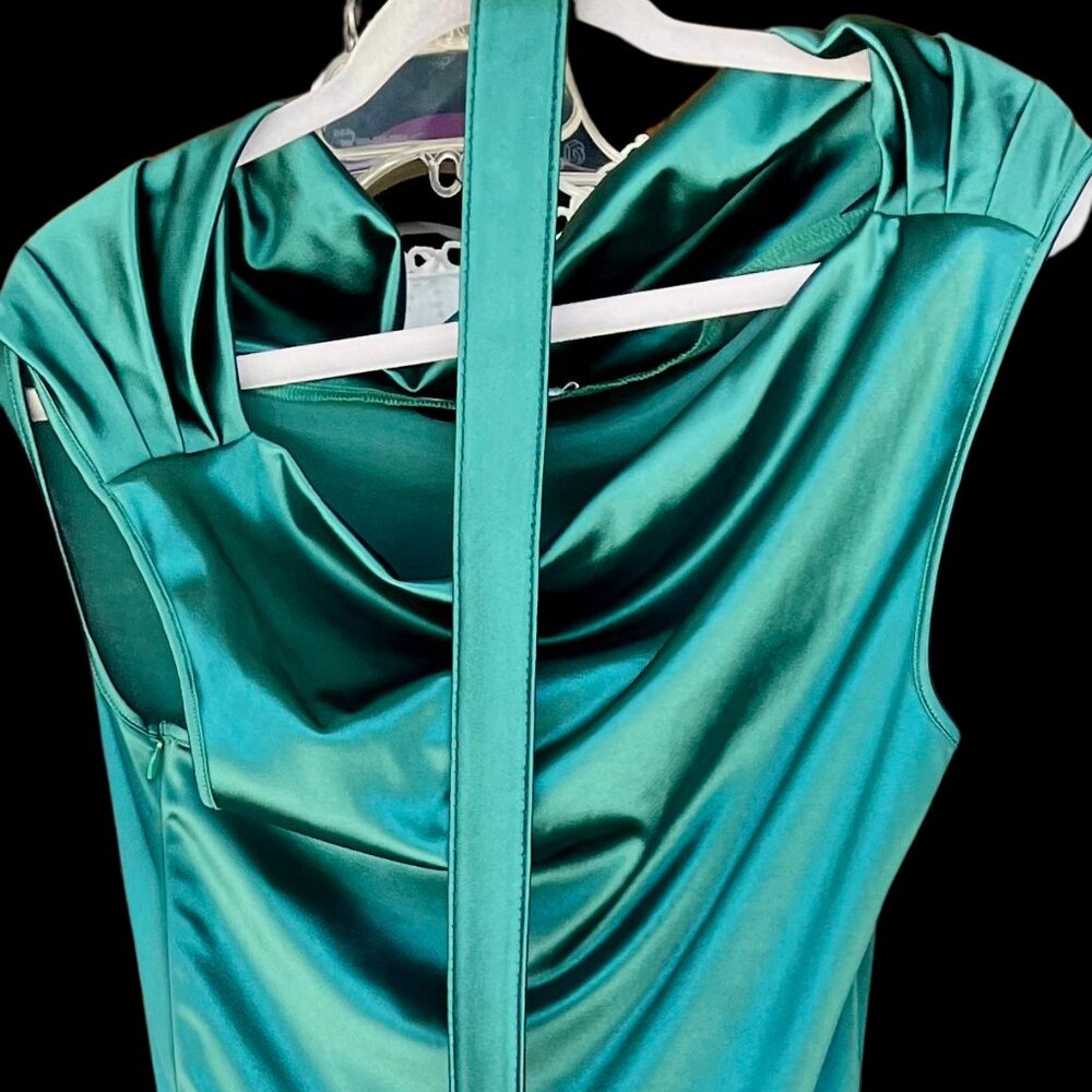 Glamous in Green long formal dress